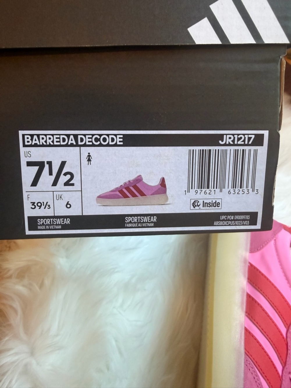 ADIDAS Barreda Decode Womens Shoes 7.5 pink combo - Picture 8 of 9